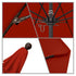 California Umbrellas Red 9' Patio Umbrella Bronze Pole, Olefin Canopy CAL-ALTO908117-F13