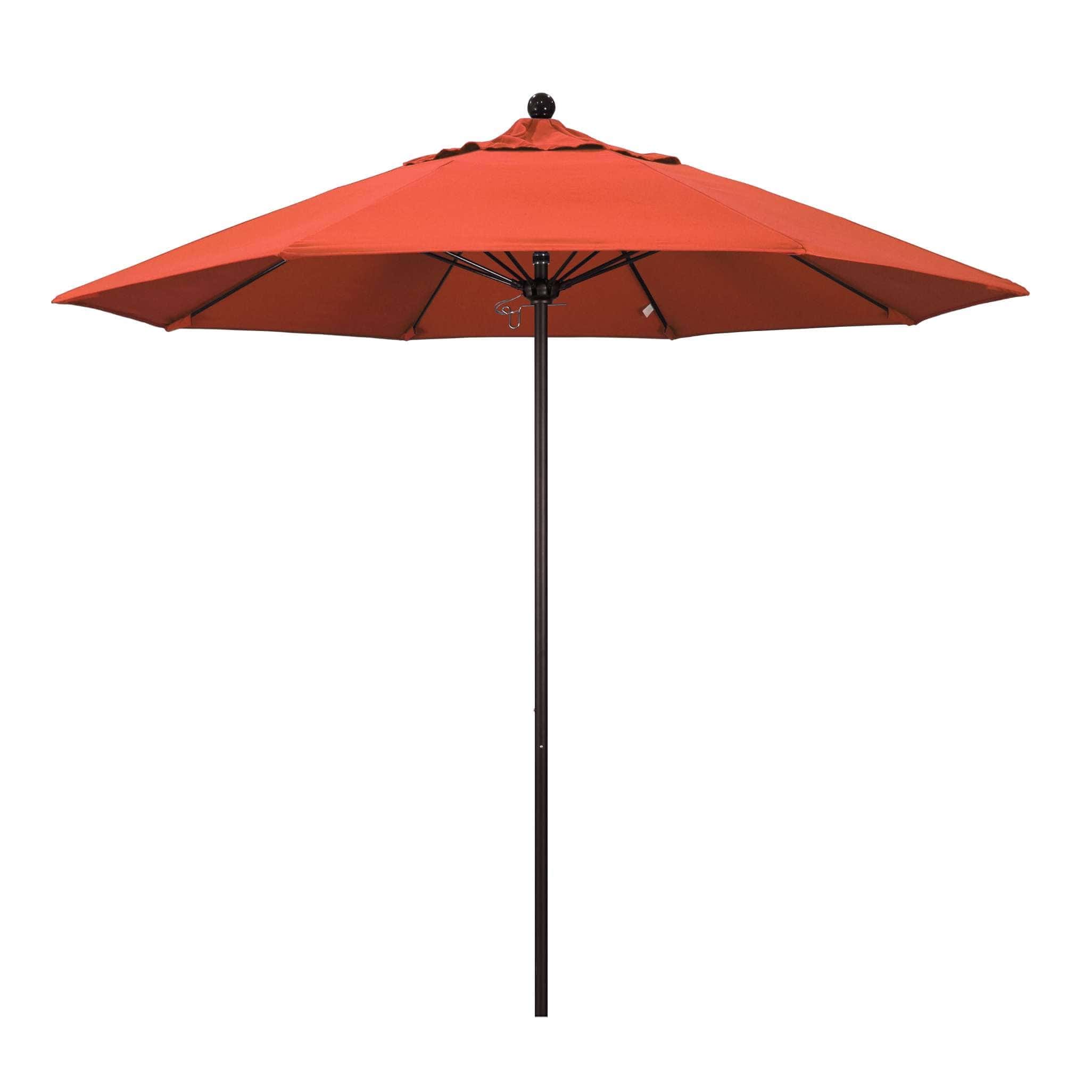 California Umbrellas Sunset 9' Patio Umbrella Bronze Pole, Olefin Canopy CAL-ALTO908117-F27
