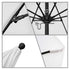 California Umbrellas Natural 9' Patio Umbrella Black Pole, Sunbrella Canopy CAL-ALTO908302-5404