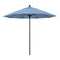 California Umbrellas Air Blue 9' Patio Umbrella Black Pole, Sunbrella Canopy CAL-ALTO908302-5410