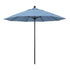 California Umbrellas Air Blue 9' Patio Umbrella Black Pole, Sunbrella Canopy CAL-ALTO908302-5410