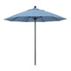 California Umbrellas Air Blue 9' Patio Umbrella Black Pole, Sunbrella Canopy CAL-ALTO908302-5410