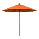 California Umbrellas Tuscan 9' Patio Umbrella Black Pole, Sunbrella Canopy CAL-ALTO908302-5417