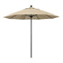 California Umbrellas Antique Beige 9' Patio Umbrella Black Pole, Sunbrella Canopy CAL-ALTO908302-5422