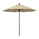California Umbrellas Antique Beige 9' Patio Umbrella Black Pole, Sunbrella Canopy CAL-ALTO908302-5422