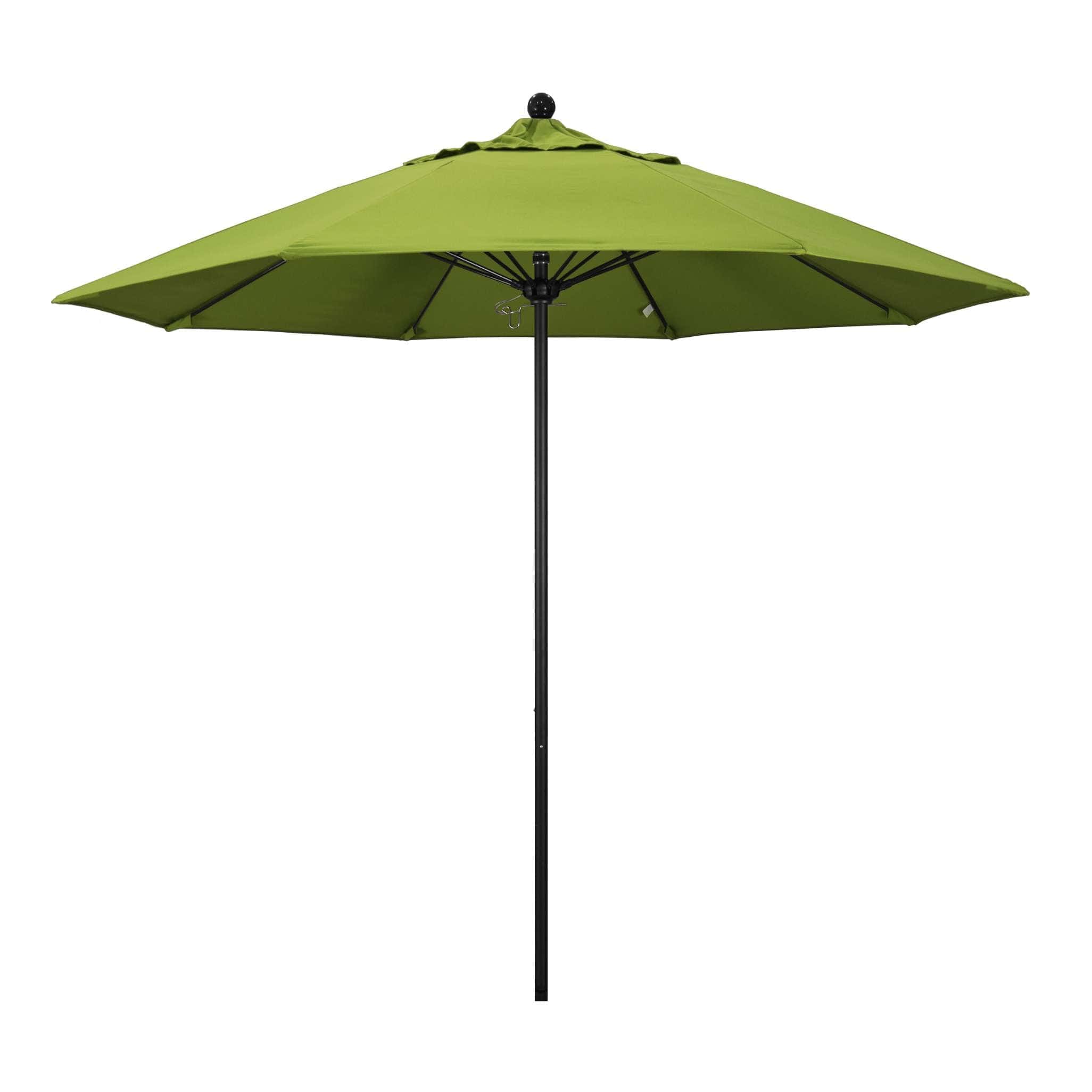 California Umbrellas Macaw 9' Patio Umbrella Black Pole, Sunbrella Canopy CAL-ALTO908302-5429