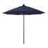 California Umbrellas Navy Blue 9' Patio Umbrella Black Pole, Sunbrella Canopy CAL-ALTO908302-5439