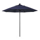 California Umbrellas Navy Blue 9' Patio Umbrella Black Pole, Sunbrella Canopy CAL-ALTO908302-5439