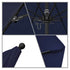 California Umbrellas Navy Blue 9' Patio Umbrella Black Pole, Sunbrella Canopy CAL-ALTO908302-5439