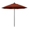 California Umbrellas Terracotta 9' Patio Umbrella Black Pole, Sunbrella Canopy CAL-ALTO908302-5440