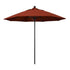 California Umbrellas Terracotta 9' Patio Umbrella Black Pole, Sunbrella Canopy CAL-ALTO908302-5440