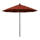 California Umbrellas Terracotta 9' Patio Umbrella Black Pole, Sunbrella Canopy CAL-ALTO908302-5440