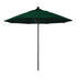 California Umbrellas Forest Green 9' Patio Umbrella Black Pole, Sunbrella Canopy CAL-ALTO908302-5446