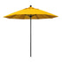 California Umbrellas Sunflower Yellow 9' Patio Umbrella Black Pole, Sunbrella Canopy CAL-ALTO908302-5457