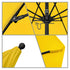 California Umbrellas Sunflower Yellow 9' Patio Umbrella Black Pole, Sunbrella Canopy CAL-ALTO908302-5457