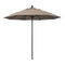 California Umbrellas Taupe 9' Patio Umbrella Black Pole, Sunbrella Canopy CAL-ALTO908302-5461