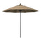 California Umbrellas Heather Beige 9' Patio Umbrella Black Pole, Sunbrella Canopy CAL-ALTO908302-5476