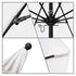 California Umbrellas White 9' Patio Umbrella Black Pole, Olefin Canopy CAL-ALTO908302-F04