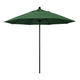 California Umbrellas Hunter Green 9' Patio Umbrella Black Pole, Olefin Canopy CAL-ALTO908302-F08
