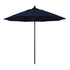 California Umbrellas Navy Blue 9' Patio Umbrella Black Pole, Olefin Canopy CAL-ALTO908302-F09