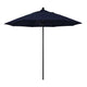 California Umbrellas Navy Blue 9' Patio Umbrella Black Pole, Olefin Canopy CAL-ALTO908302-F09