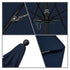 California Umbrellas Navy Blue 9' Patio Umbrella Black Pole, Olefin Canopy CAL-ALTO908302-F09