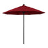 California Umbrellas Red 9' Patio Umbrella Black Pole, Olefin Canopy CAL-ALTO908302-F13