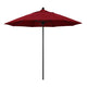 California Umbrellas Red 9' Patio Umbrella Black Pole, Olefin Canopy CAL-ALTO908302-F13