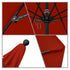 California Umbrellas Red 9' Patio Umbrella Black Pole, Olefin Canopy CAL-ALTO908302-F13