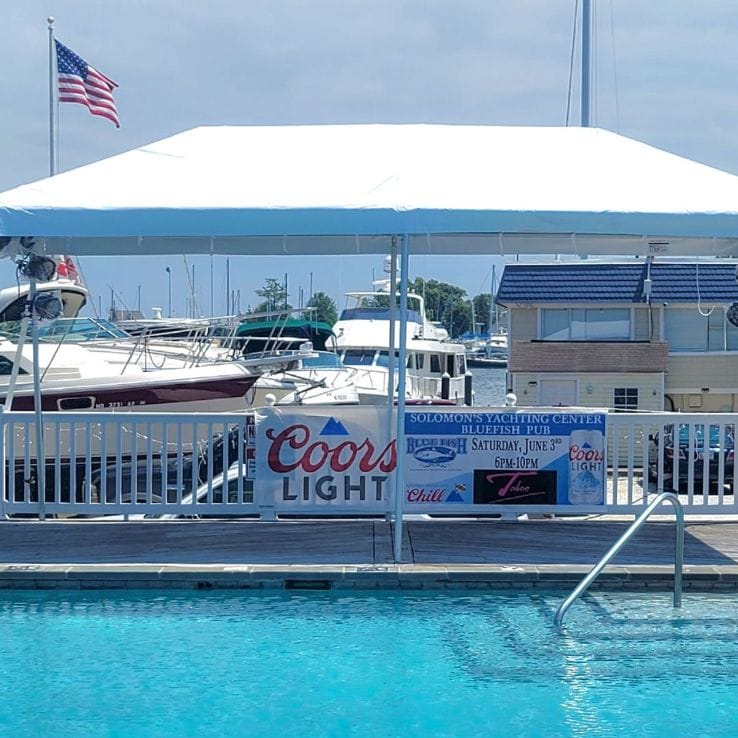 Chivari 10x20 Frame Tent with Stakes – Heavy-Duty Commercial Event Tent AMT-BDL-FRT-10x20-WHT-STK-7F