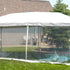Chivari 10x20 Frame Tent with Stakes – Heavy-Duty Commercial Event Tent AMT-BDL-FRT-10x20-WHT-STK-7F