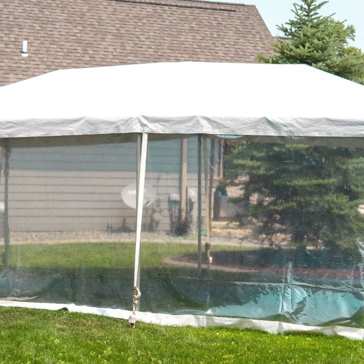 Chivari 10x20 Frame Tent with Ballasting System – Heavy-Duty Commercial Event Tent AMT-BDL-FRT-10x20-WHT-TBS-7F