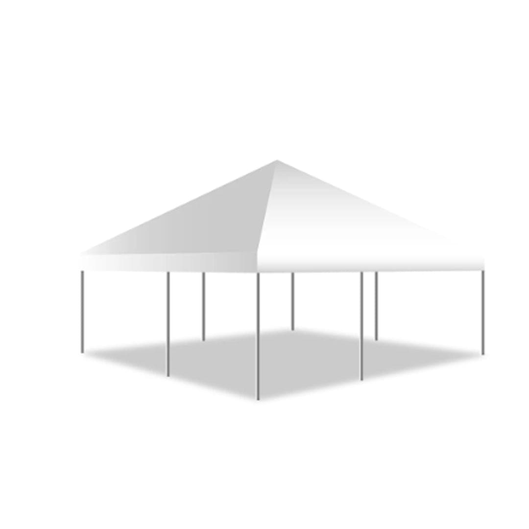 Chivari 20x20 Frame Tent with Ballasting System – Heavy-Duty Commercial Event Tent AMT-BDL-FRT-20x20-WHT-TBS-7F