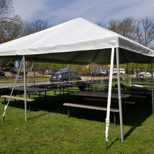 Chivari 20x30 Frame Tent with Ballasting System – Heavy-Duty Commercial Event Tent AMT-BDL-FRT-20x30-WHT-TBS-7F
