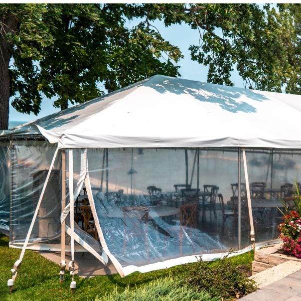 Chivari 20x40 Frame Tent with Ballasting System – Heavy-Duty Commercial Event Tent AMT-BDL-FRT-20x40-WHT-TBS-7F