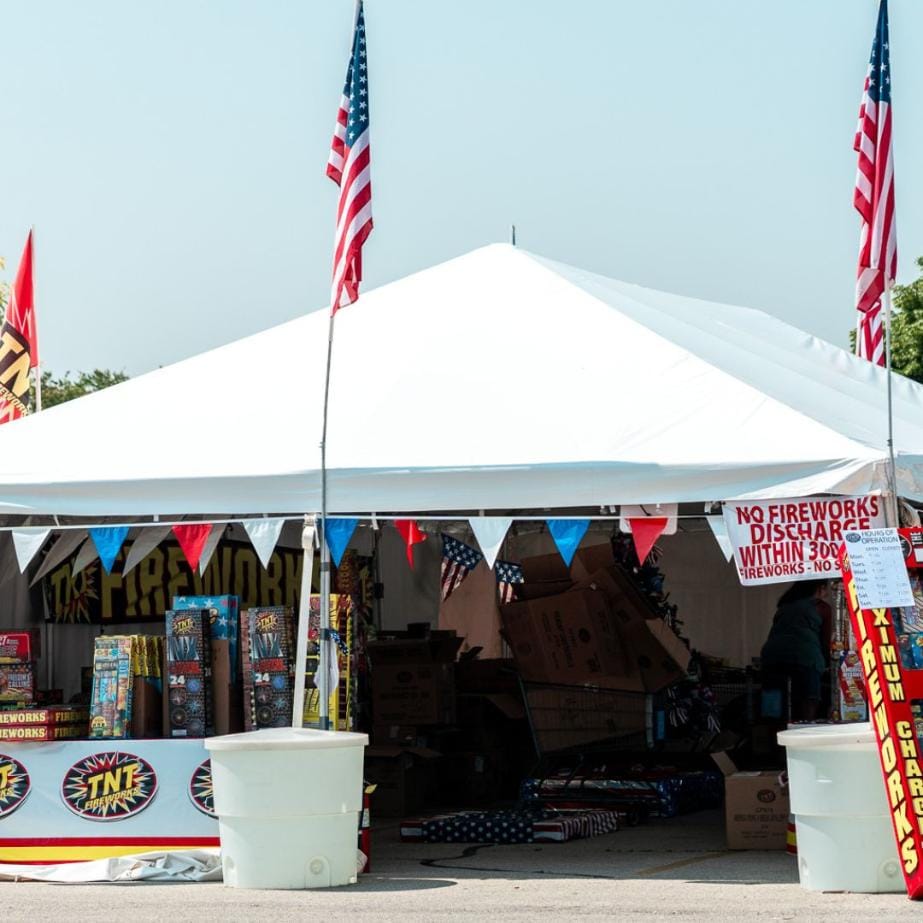 Chivari 20x40 Frame Tent with Ballasting System – Heavy-Duty Commercial Event Tent AMT-BDL-FRT-20x40-WHT-TBS-7F