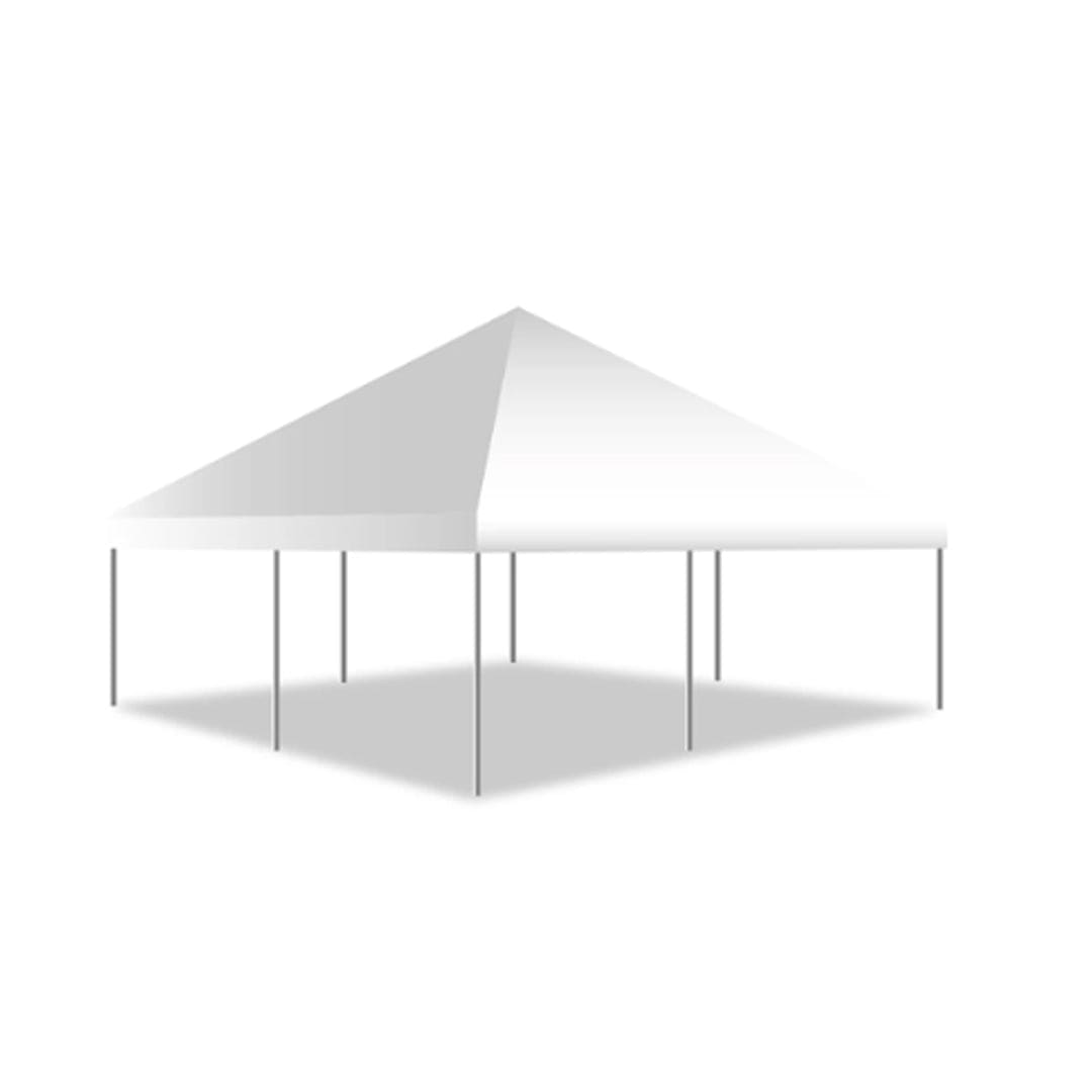Chivari 30x30 Frame Tent with Stakes – Heavy-Duty Commercial Event Tent AMT-BDL-FRT-30x30-WHT-STK-7F