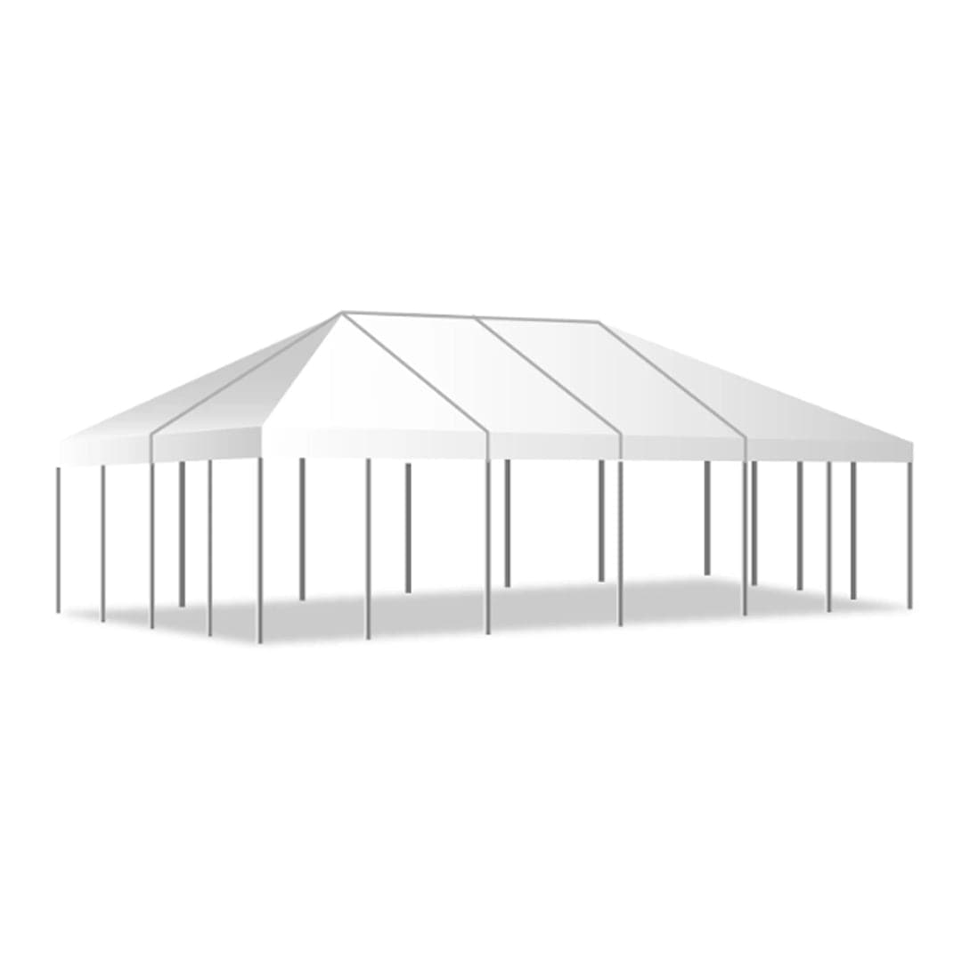 Chivari 40x60 Frame Tent with Stakes – Heavy-Duty Commercial Event Tent AMT-BDL-FRT-40x60-WHT-STK-7F