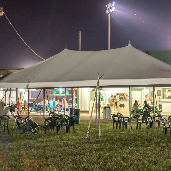 Chivari 20x30 Pole Tent with Stakes – Heavy-Duty Commercial Event Tent AMT-BDL-PLT-20x30-WHT-ALU-STK-7F