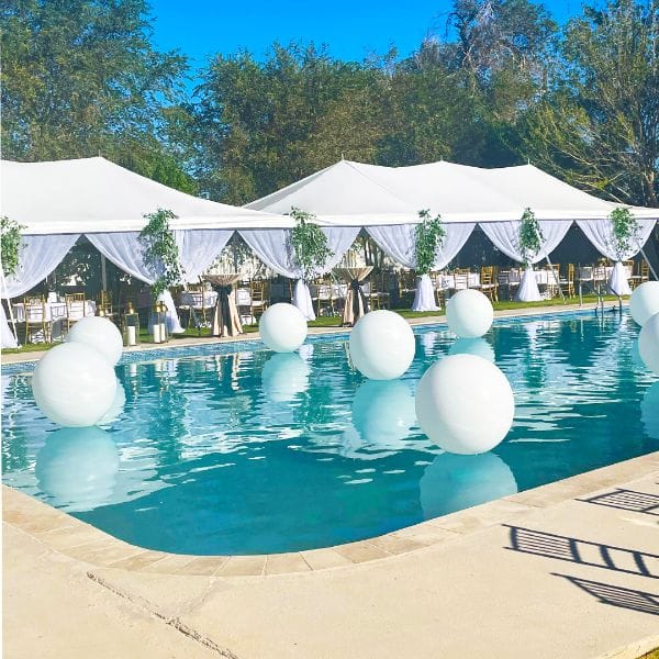 Chivari 20x40 Pole Tent with Stakes – Heavy-Duty Commercial Event Tent AMT-BDL-PLT-20x40-WHT-ALU-STK-7F