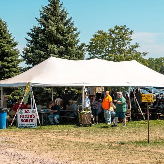 Chivari 20x40 Pole Tent with Stakes – Heavy-Duty Commercial Event Tent AMT-BDL-PLT-20x40-WHT-ALU-STK-7F
