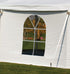 Chivari 7' x 20'  Window Sidewall Tent Panel with Side Release AMT-MFG-SDW-SRL-MTL-WDW-WHT-7F-20F-NZP