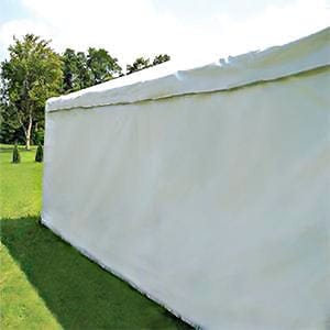 Chivari 7' x 20'  Sidewall Tent Panel with Side Release AMT-MFG-SDW-SRL-MTL-WHT-7F-20F-NZP