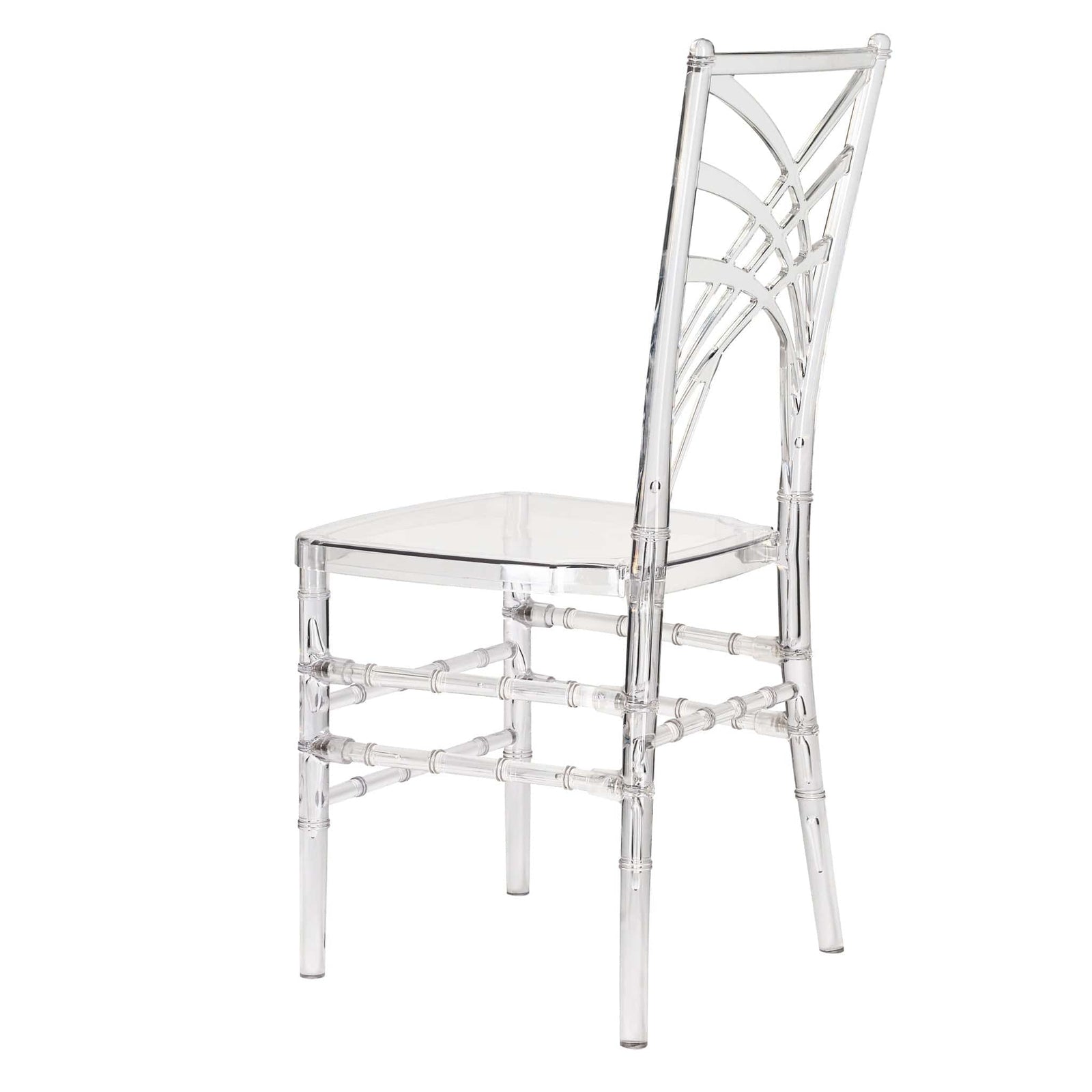 Chivari Clear Resin ProClear™ Art Deco Chair CCMRC-ZG-T