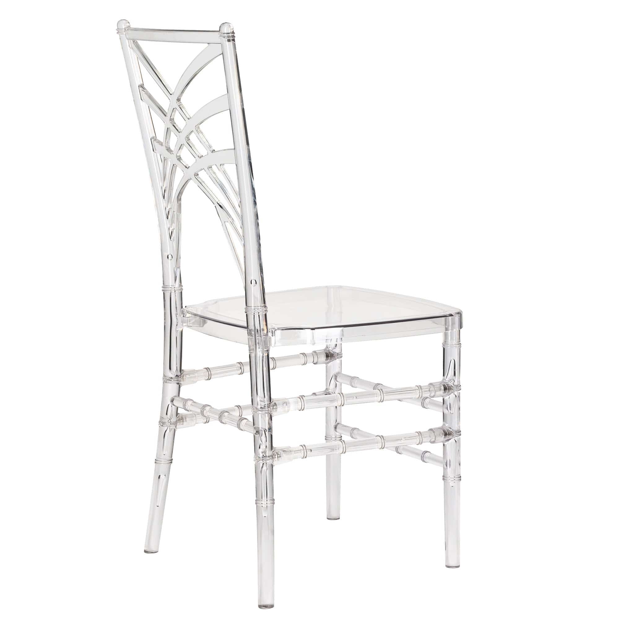 Chivari Clear Resin ProClear™ Art Deco Chair CCMRC-ZG-T