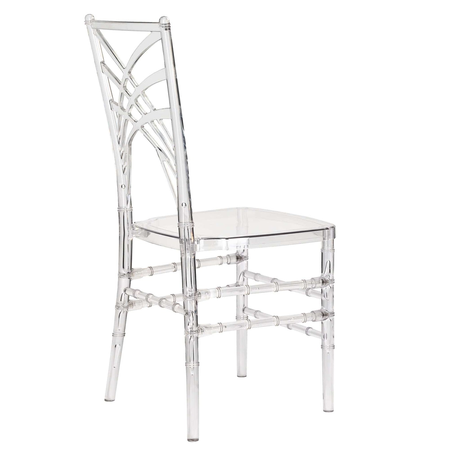 Chivari Clear Resin ProClear™ Art Deco Chair CCMRC-ZG-T