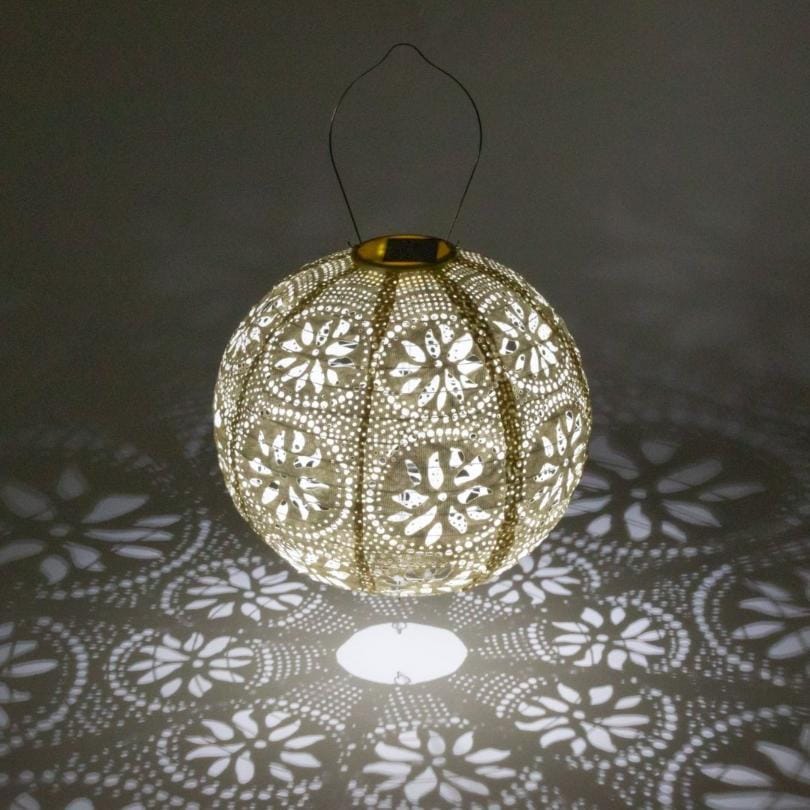 Allsop Pearl Allsop Boho 12" Globe Soji Stella Solar Lantern ASP-31598