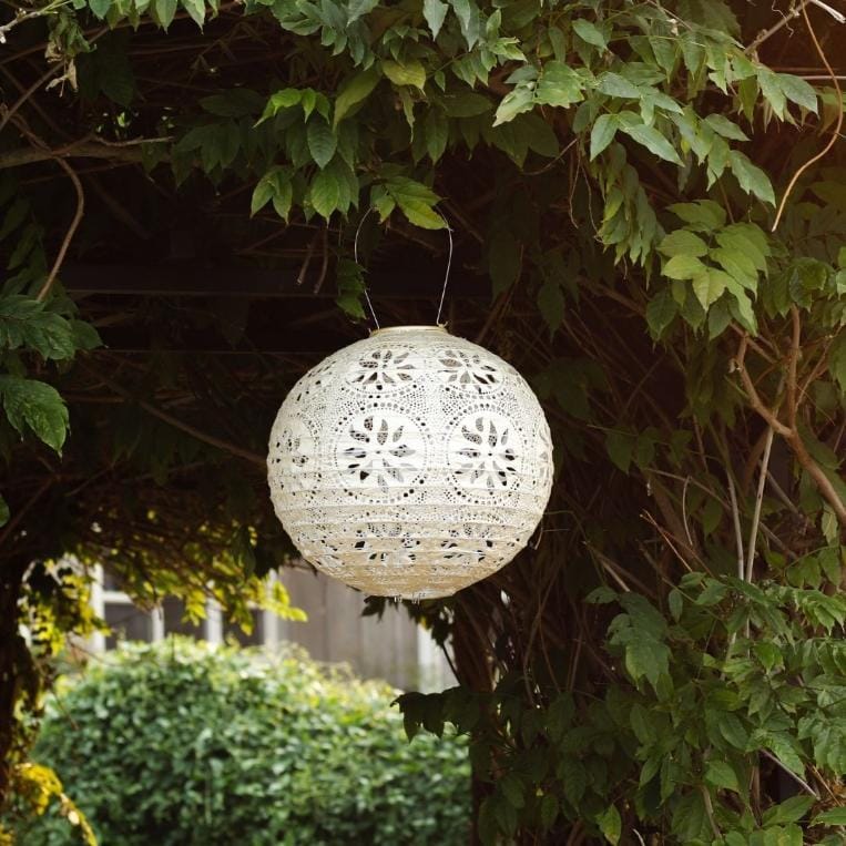 Allsop Pearl Allsop Boho 12" Globe Soji Stella Solar Lantern ASP-31598