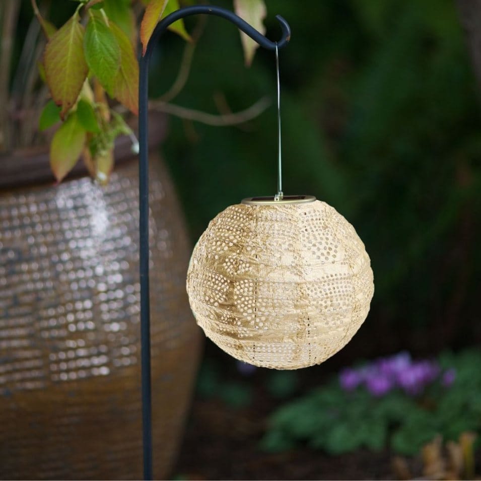 Allsop Pearl Wave Allsop 8" Globe Solar Lantern ASP-31771