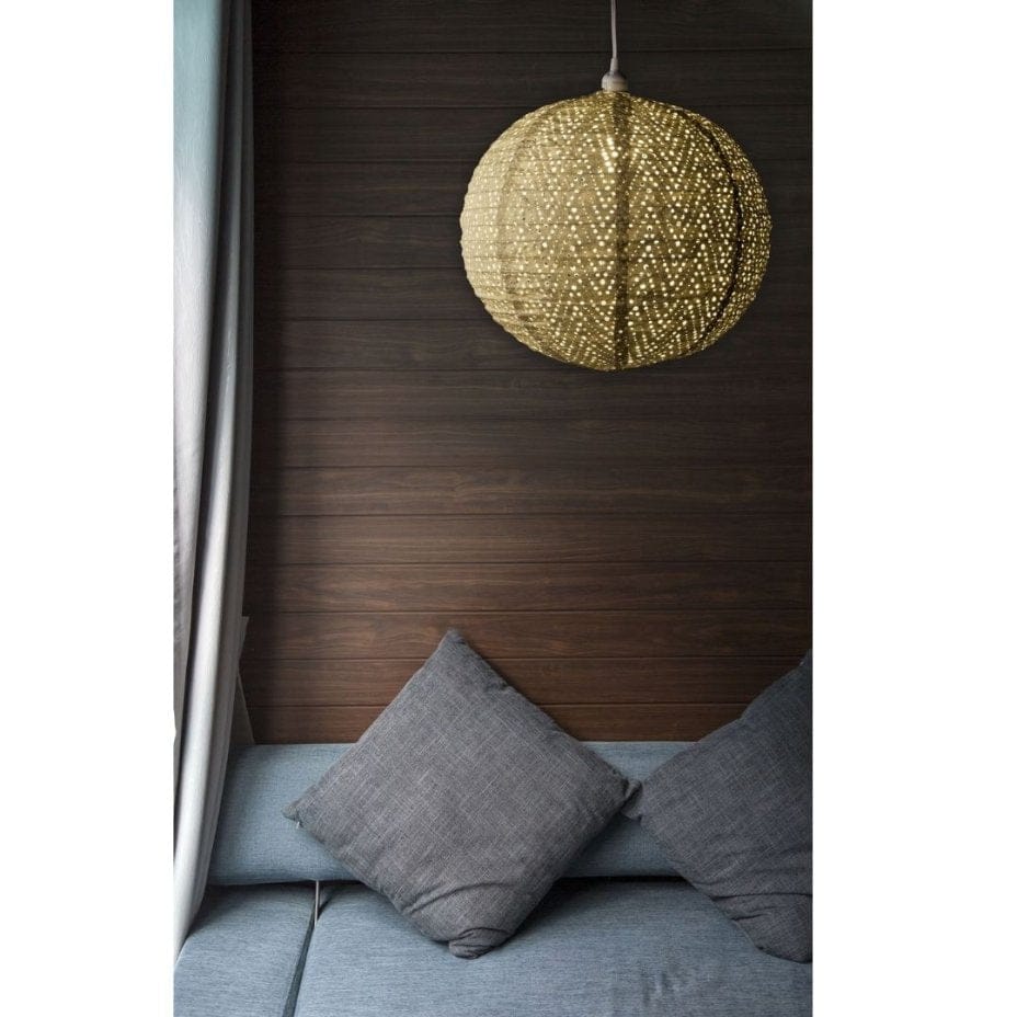 Allsop Pearl Allsop Chevron 18" Globe Soji Stella Nova Pendant Lamp ASP-32021